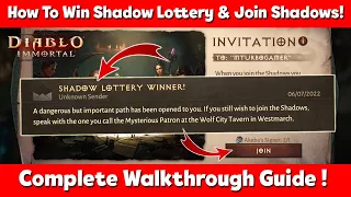 How To Win Shadow Lottery, Join Shadows & Get Akeba's Signet In Diablo Immortal!