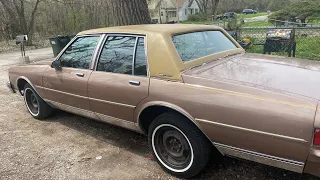 1989 CHEVY CAPRICE WALK AROUND,START UP