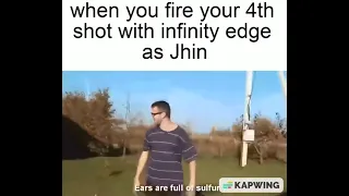 infinity edge + 4th shot with jhin be like🤣