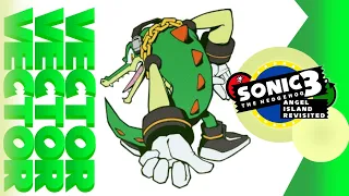 Sonic 3&K A.I.R :: Vector the Crocodile in Sonic 3 A.I.R! ( 60/50 Fps Gameplay )