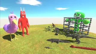 Banban and Opila Bird Rescue Jumbo Josh From T rex Dinosaurs - Animal Revolt Battle Simulator