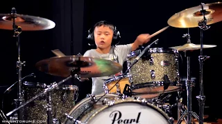 Wright Drum School - Jeremy Zhang - Pharrell Williams - Happy - Drum Cover