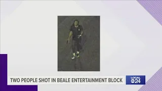 Police looking for suspect who shot two people on Beale Street