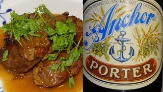 Pork Cheeks Braised in Anchor Porter Beer (Using Clay Cooker / Römertopf) - Recipe # 30