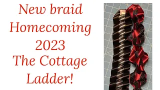 New Braid for Homecoming 2023! The Cottage Ladder with a twist! #homecoming2023 #homecomingmums