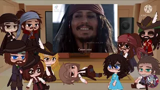 Реакция персонажей Пираты карибского моря на Джека/Pirates of the Caribbean react to Jack Sparrow