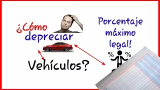 CALCULAR y CONTABILIZAR la DEPRECIACIÓN de VEHÍCULOS aplicando el porcentaje MÁXIMO  legal