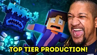 Reaction to Dan Bull - MINECRAFT WARDEN RAP | "Quiet Please!" | Animated Music Video