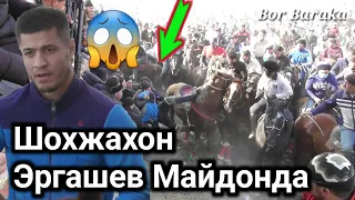 БОКС БУЙИЧА ЖАХОН ЧЕМПИОНИ ШОХЖАХОН ЭРГАШЕВ УЛОК КОПКАРИ МАЙДОНИДА ОТДАН ЙИКИЛДИ.#Отлар#Бокс#Копкари