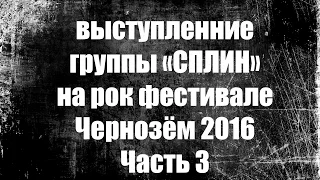 ЧЕРНОЗЁМ 2016| СПЛИН |Часть 3/3| глазами фаната