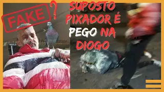 Exclusivo Irmão do Kaskão Trilha Sonora do Gueto Pega Suposto Pixador  na Diogo e Deixa Recado