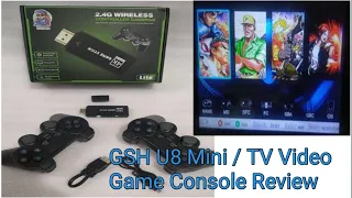 GSH U8 Mini / TV Video Game Console Stick 2.4g Wireless Gamepad USB Built-in 3000 Classic Games