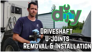 Removal & Installation Of Heavy Truck Driveshaft U-Joints - Save $500 DIY 🛠️🛠️🛠️