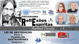 ✨ PROGRAMA REFLEXÕES ESPÍRITAS | LEI DE DESTRUIÇÃO | FRAGELOS DESTRUIDORES #PARTE 3