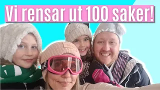 Vi rensar ut 100 saker! VLOGG