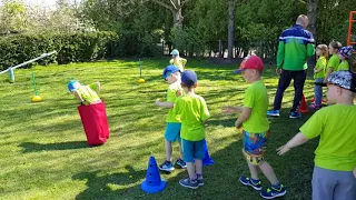 Kūno kultūros pamoka lauke (physical education activities for kindergarten)