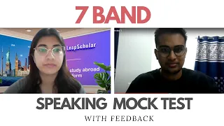 IELTS Speaking test band score of 7 with detailed feedback (Video call)