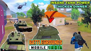 BGMI | HARSH DESTROYING EVERYONE WITH TANK AMAZING CHICKEN DINNER