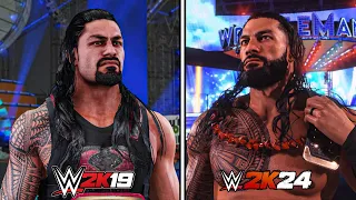 WWE 2K24 vs WWE 2K19: Graphics & Details Comparison