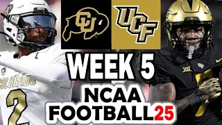 Colorado at UCF - Week 5 Simulation (2024 Rosters for NCAA 14)