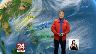 24 Oras: Tail-end ng cold front at easterlies, magpapaulan sa maraming lugar sa bansa bukas