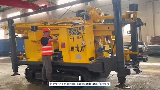 Sanrock water well drilling rig running video