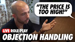 How To Handle Objections About PRICE (Live Role-Play Sales Training )