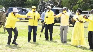 Museveni's amazing dance🤣Yo_Leng! Skills, Stamina & Stability! Nebbi...