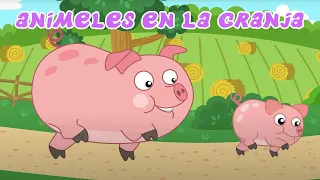 ANIMELES EN LA GRANJA 🐮🐷🐣  El gatito Koté 🐱  Música Para Niños