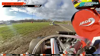 AMAZING 1st lap action from the 360 degree onboard camera in Snr Max Super final at UKC 2022 Rd 1