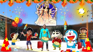 GTA 5 | Dussehra Celebrates With Shiva & Rudra Shinchan In GTA 5