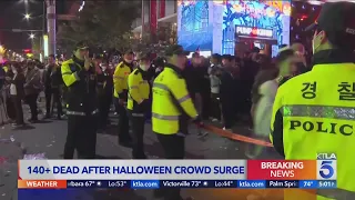 Over 140 people dead after stampede at Halloween event in Seoul, South Korea