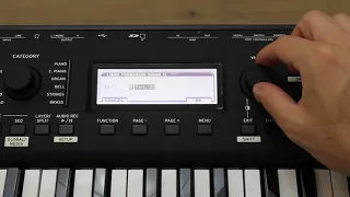 Korg Kross 2 Tutorial: Load banks and individual programs and combinations from an SD card