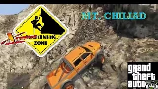 GTA 5 Drive up mt. Chiliad and roll down!!!