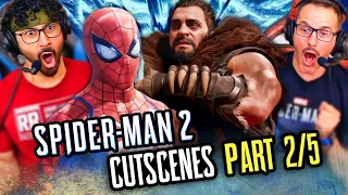 SPIDER-MAN 2 PS5 CUTSCENES Game Movie REACTION!! PART 2