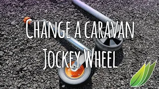 Changing a caravan jockey wheel