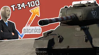 СССР Т-34-100 на БР 6.3 -ВАНШОТ «гарантирован» в WAR THUNDER