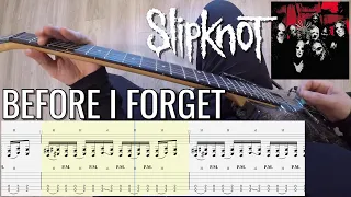 Slipknot – Before I Forget PoV Guitar Lesson/Cover With Tab