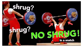 Secrets to Chinese Weightlifting – NEVER EVER SHRUG in a SNATCH!