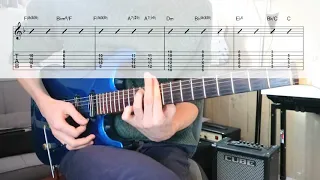 Earth - Wind & Fire - After the Love Has Gone [TABS & CHORDS in video guitar cover]