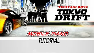 Teriyaki boyz - Tokyo Drift | very easy mobile piano tutorial