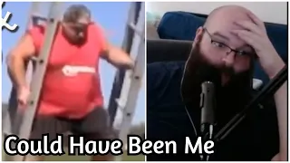 Fat Guy Reacts To Fat People Falling