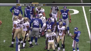 New York Giants vs New Orleans Saints 2009 Week 6 1st Half