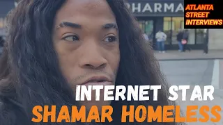 27, VIRAL INTERNET STAR SHAMAR, talks about his donations, past trauma, and homeless journey!