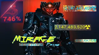 Warframe - Adam (Mirage) Smasher - Most insane 2 BILLION DAMAGE combo! [Cyberpunk Spoilers Alert]