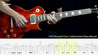 Guns N' Roses - Sweet Child O Mine Guitar Solo Lesson With Tab Part.2/2 (Slow Tempo)