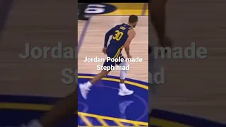 Jordan Poole made Steph Curry mad