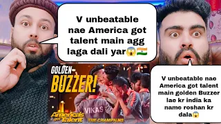 V. Unbeatable Indian Crew Golden Buzzer Performance At America Got Talent