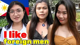 Do women in the Philippines like foreigners or Filipino men? (street interviews)