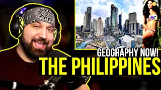 American Reacts to Philippines | Geography Now! Philippines